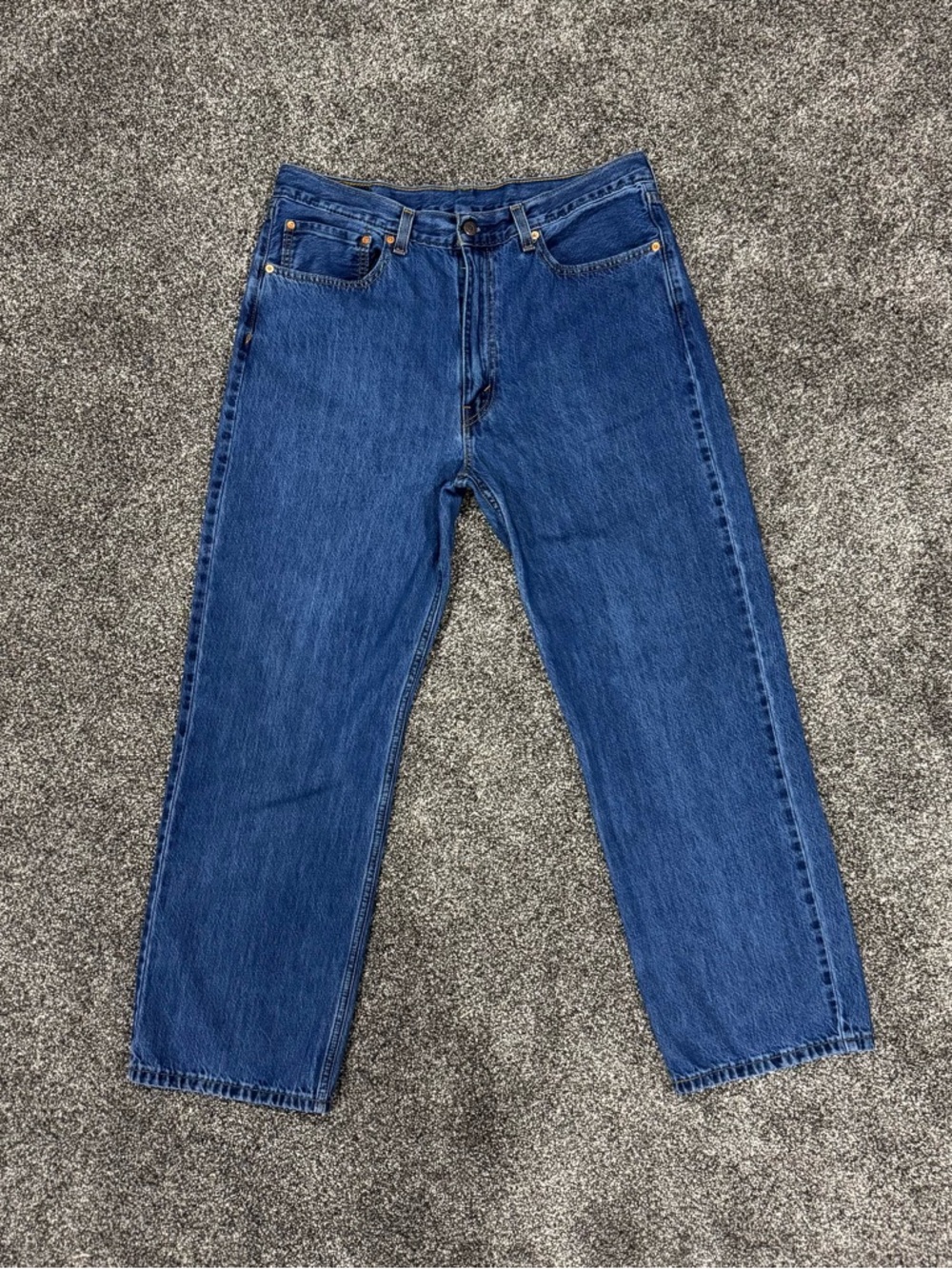 Levis Jeans Men 36x32 Blue 565 '97 Loose Fit Straight Leg Medium Wash Denim